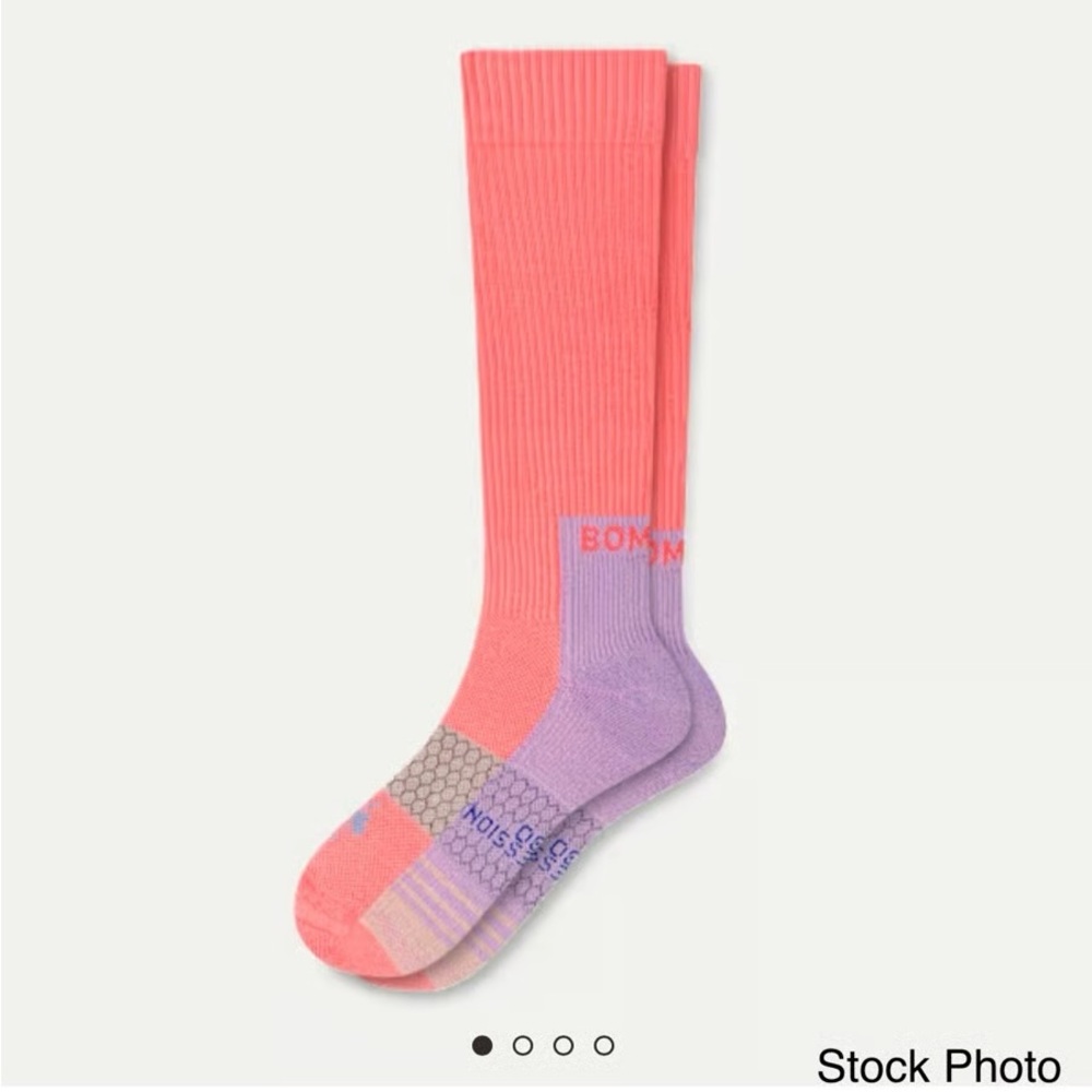 BOMBAS | Women’s performance compression socks pink and purple compression socks - Picture 2 of 6